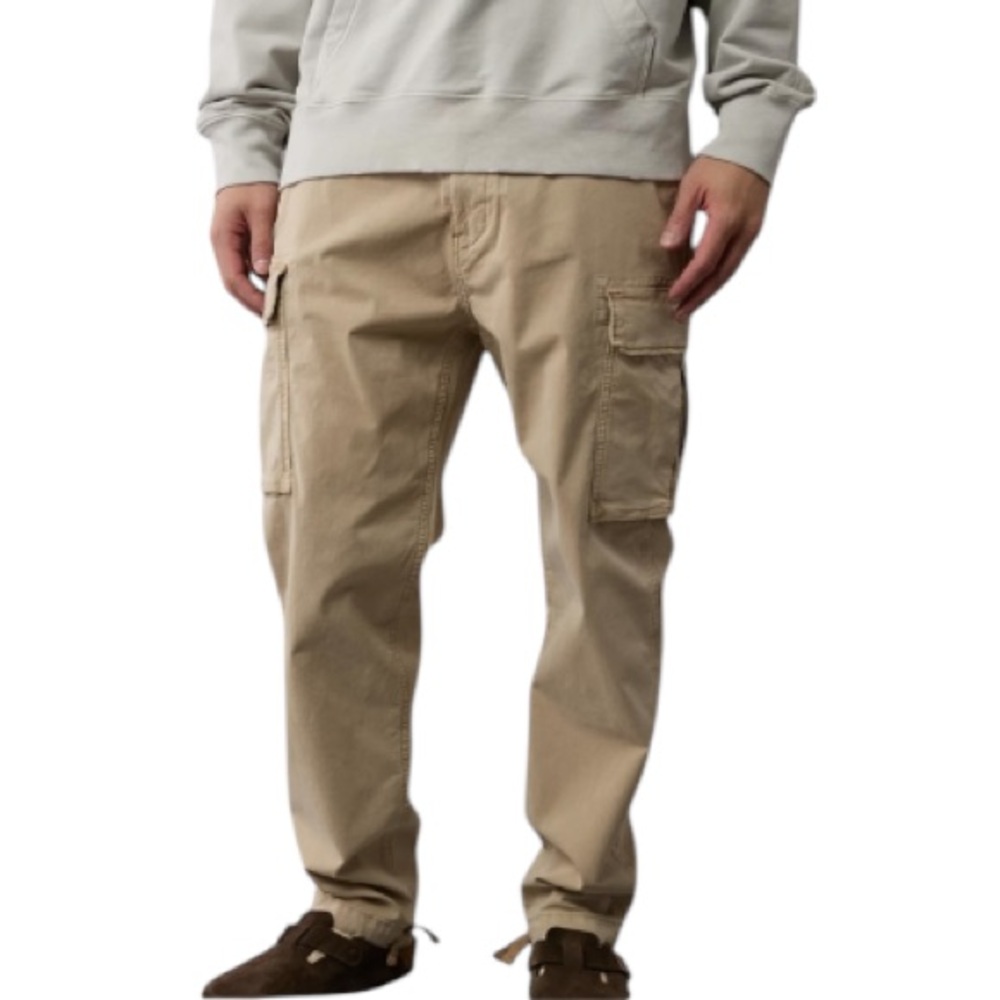 Urban Pipeline men’s light tan khaki cotton cargo pocket pants size 34x34